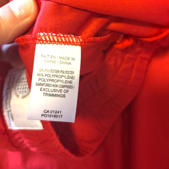 Red side snap wide leg pants NWT - Picture 10 of 12